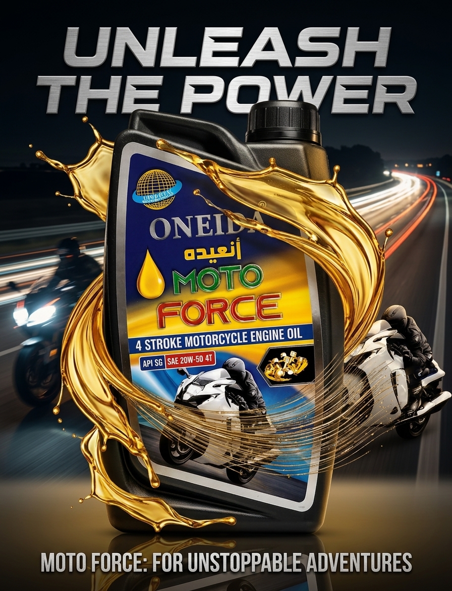 Oneida Moto Force 4-Stroke Motorcycle Engine Oil - Image 2